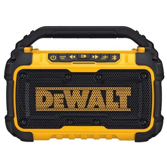 DEWALT Hybrid Jobsite Speaker - 100-ft Range - Bluetooth-Ready - Dual Speaker - Built-In Carry Handle - Each