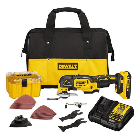 Dewalt 20-V 35-Pc Cordless Oscillating Multi-Tool Kit - Brushless Motor - LED Light - Variable Speed - Each