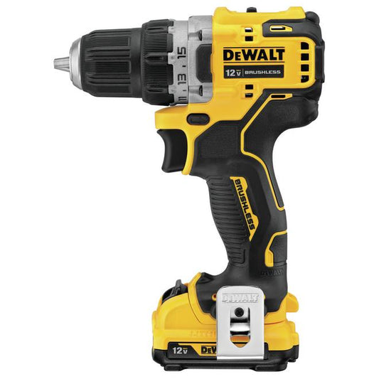 DEWALT Xtreme 12 V Max 3/8-in Cordless Drill Kit - 1500 RPM - Brushless Motor - Dual Speed Mode - Each