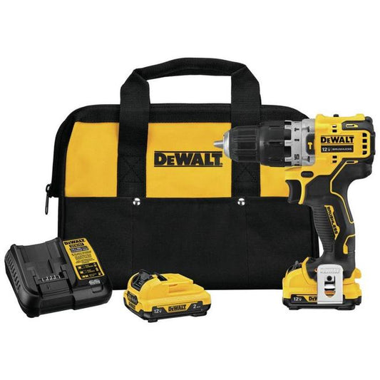 Dewalt 12-V 3/8-in Cordless Hammer Drill - Battery, Charger and Carrying Bag Included - Each