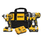 DeWalt Power Detect XR 20-Volt 2-Power Tool Combo Kit with Batteries and Charger - Brushless - Cordless - Variable Speed - Each