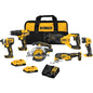 Dewalt 20 V Max Cordless Brushless Tool Set - 6-Piece - Lithium-Ion Battery - Each