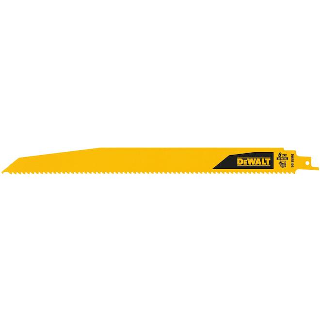 DeWALT 5-Pack 12-in 6-TPI Demolition Reciprocating Saw Blade - Each