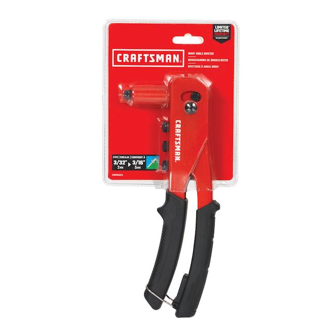 Craftsman Right Angle Riveter - Compatible with Steel/Aluminum Rivets - Each