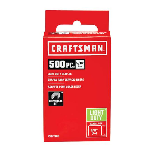 Craftsman Light-Duty 5/16-in Staples - 500-Pack - Each