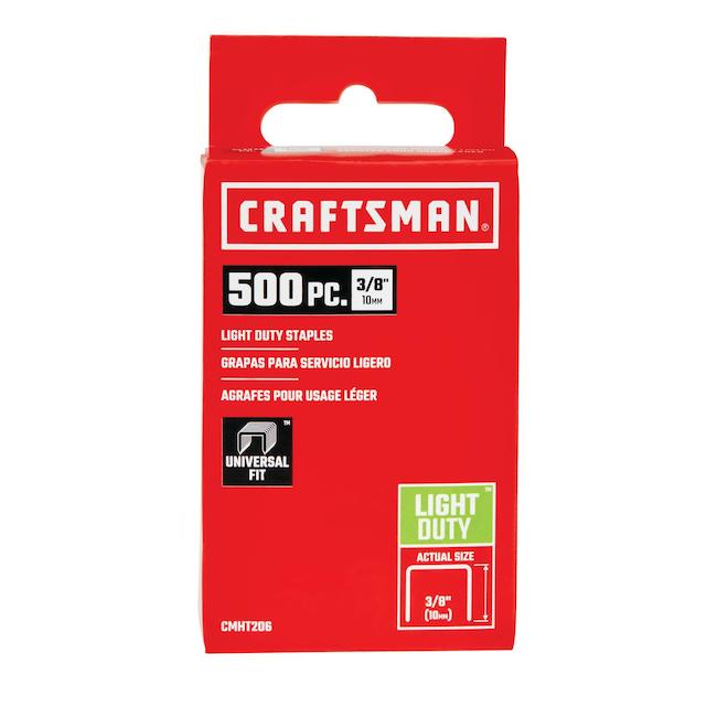 Craftsman Light-Duty 3/8-in Staples - 500-Pack - Each