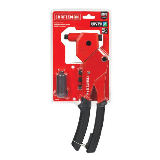 Craftsman 360° Swivel Head Riveter - Compatible with Steel and Aluminum Rivets - Each