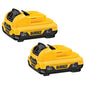 Dewalt Max 3-Ah 12-V Lithium-Ion Batteries - Pack of 2 - Each