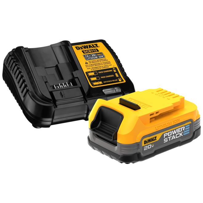 DEWALT Powerstack Compact 20-V Max Battery and Charger Kit - 1.7 AH - Each