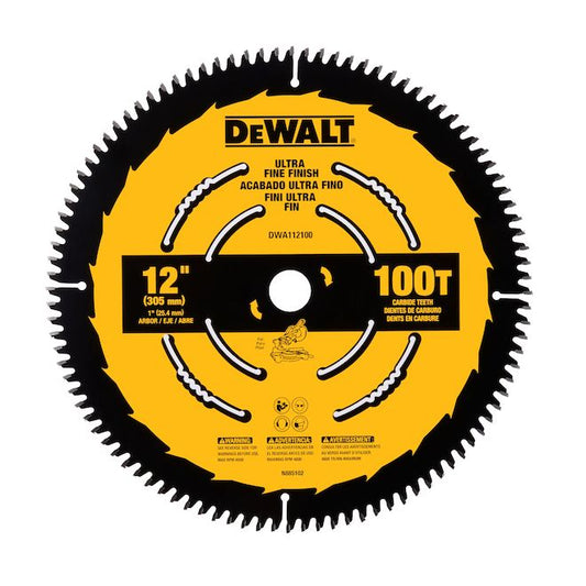 DeWALT 1-Pack 12-in 100-Tooth Dry Cut Only Standard Tooth Circular Saw Blade - Each