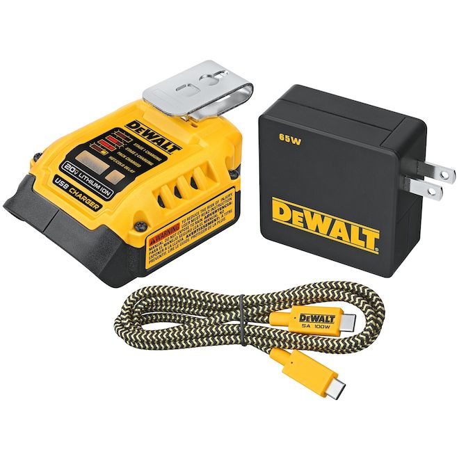 DeWALT USB Power Tool Battery Charging Kit - 20V - Each