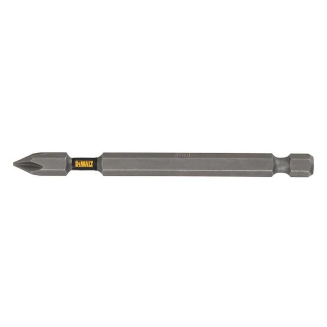 DEWALT Tough Grip - 1-Piece - 3.5-in - #1 - Phillips Head - Steel - Hex Shank Screwdriver Bit - Each