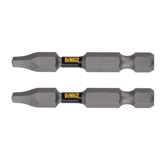 DEWALT Tough Grip - 2-Piece - 2-in - #2 - Square Head - Steel - Hex Shank Screwdriver Bit - Each