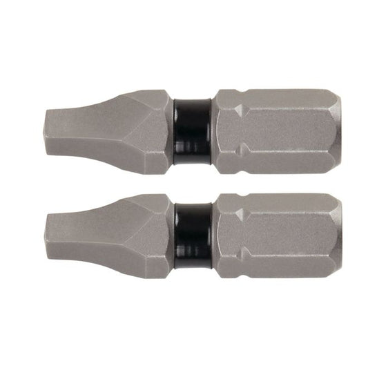 DEWALT Tough Grip - 2-Pieces - 1-in - #2 - Square Head - Steel - Hex Shank Screwdriver Bit - Each