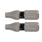 DEWALT Tough Grip - 2-Pieces - 1-in - #2 - Square Head - Steel - Hex Shank Screwdriver Bit - Each