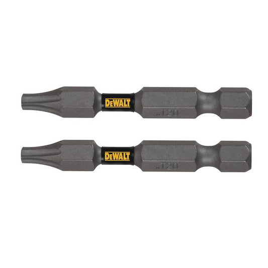 DEWALT 2-Pieces 2-in T20 Torx Screwdriver Bit Set - Black Steel - Each