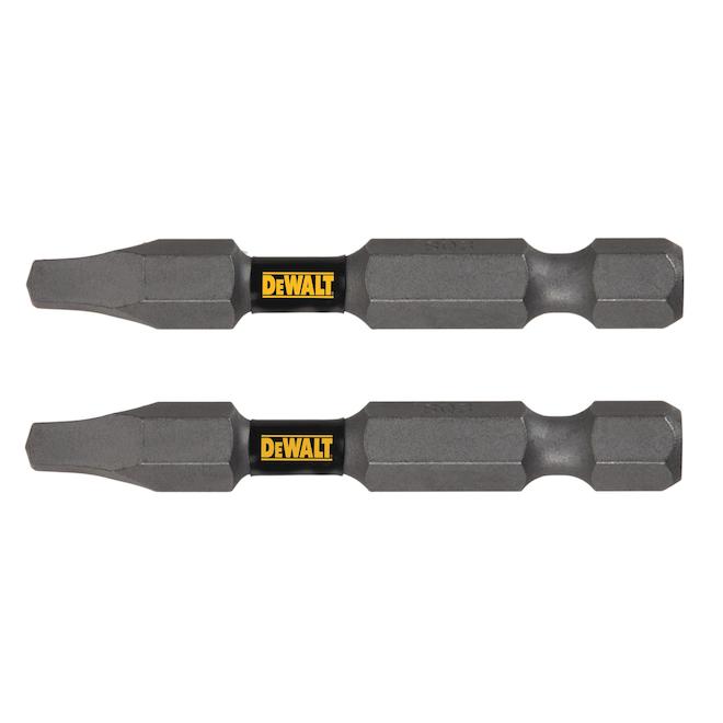 DeWALT Tough Grip 2-Piece 2-in #3 Square/Robertson Steel Screwdriver Bit - Each