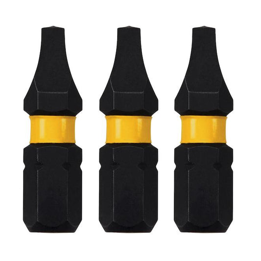 DeWALT Flextorq 3-Piece 1/4-in x 1-in Square/Robertson Impact Driver Bit - Each