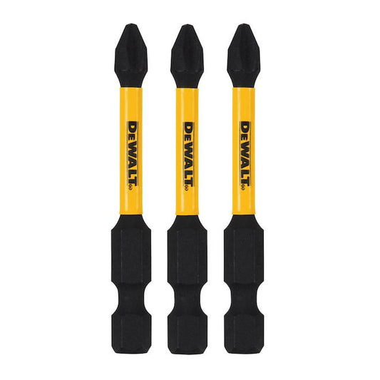 DeWALT Flextorq 3-Piece 1/4-in x 2-in Phillips Impact Driver Bit - Each