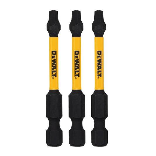 DeWALT Flextorq 3-Piece 1/4-in x 2-in Square/Robertson Impact Driver Bit - Each