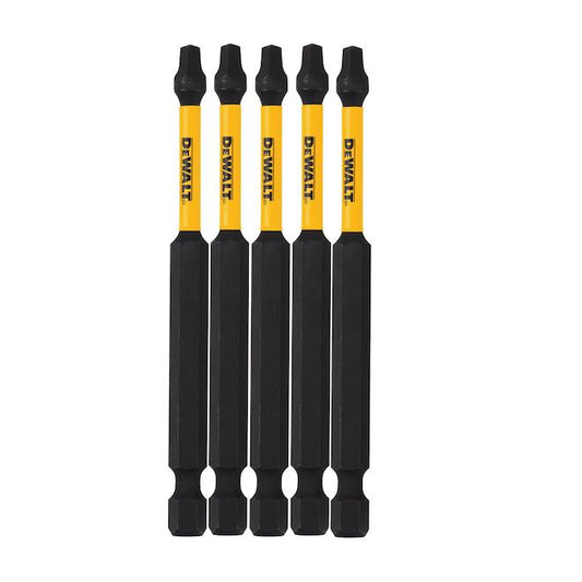 DeWALT Flextorq 5-Piece 1/4-in x 3-1/2-in Square/Robertson Impact Driver Bit - Each