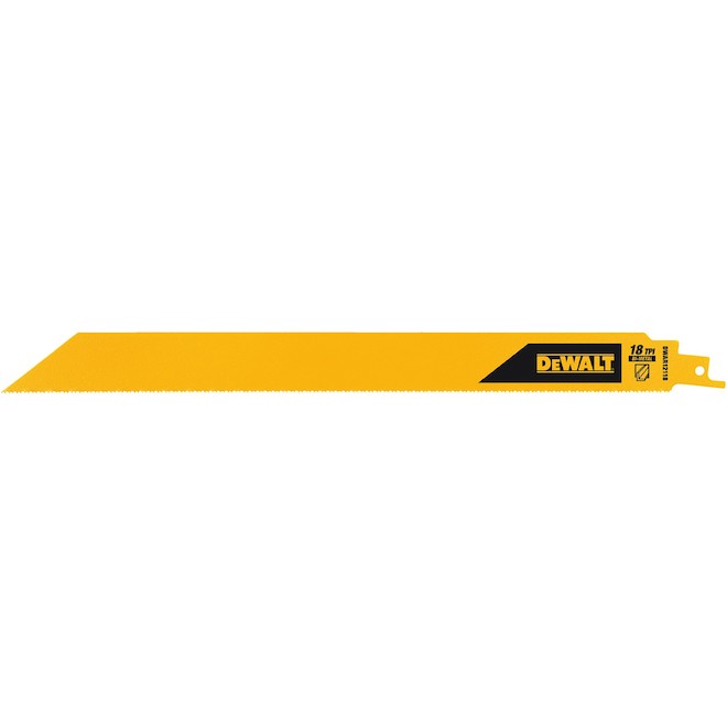 DeWALT 5-Pack 12-in 18-TPI Metal Cutting Reciprocating Saw Blade - Each