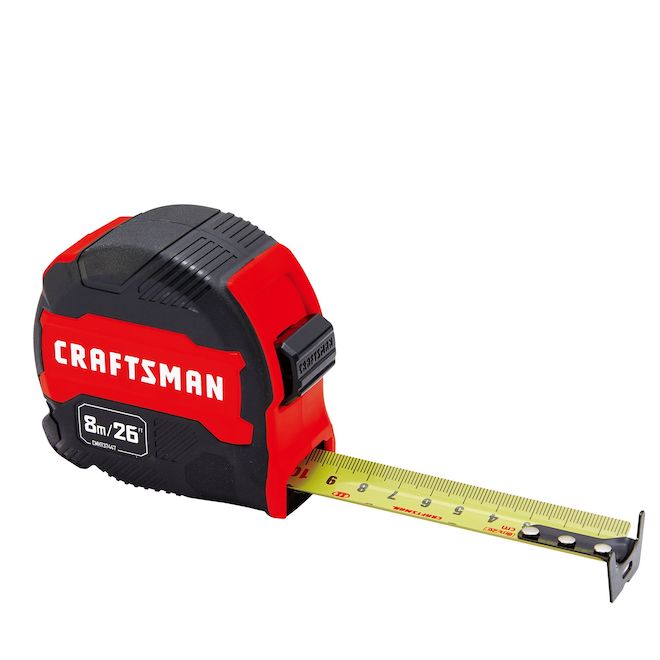 Craftsman Measuring Tape Easy Grip 26-ft (8 m) - Each