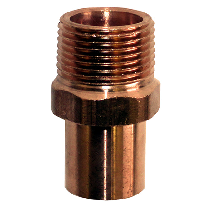 Bow Copper Male Pipe Fitting - 3/4-in diameter -