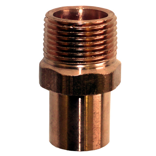 Bow Copper Male Pipe Fitting - 1/2-in dia -