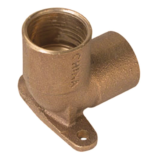 Bow 90-degree Drop Ear Copper Elbow - 1/2-in diameter -