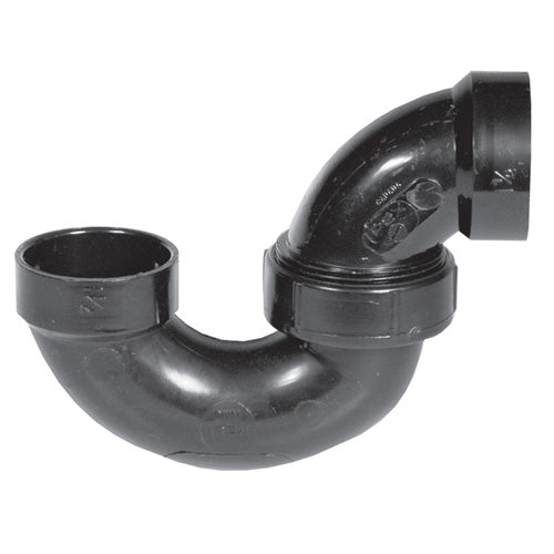 Ipex ABS P-trap With Cleanout Fitting- 1 1/4-in Dia - Hub Inlet Thread - Black -