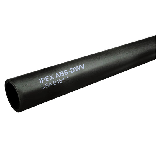 Ipex Fitting ABS Pipe - DWV - Black - CSA Approved - 3-ft L x 1 1/4-in dia -