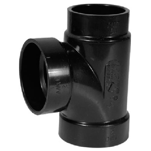 Ipex ABS Sanitary Tee-Wye Fitting - 2-in Dia x 1 1/2-in Dia x 2-in Dia - Use in Drain Waste Vent System - Black -