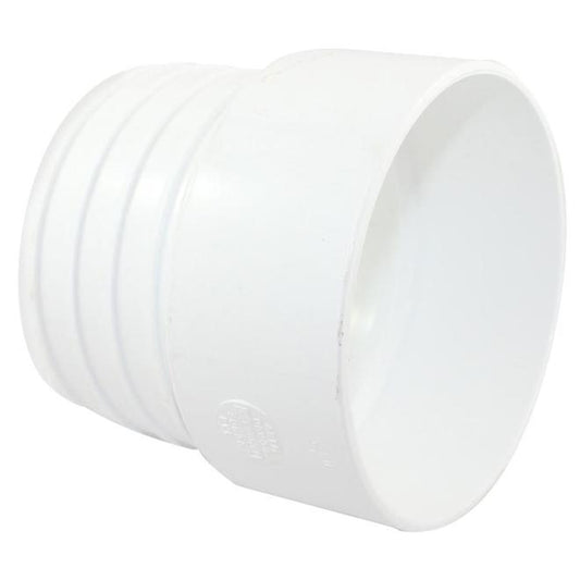 Ipex 4-in Corrugated Fitting PVC-BDS Adapter Coupling -