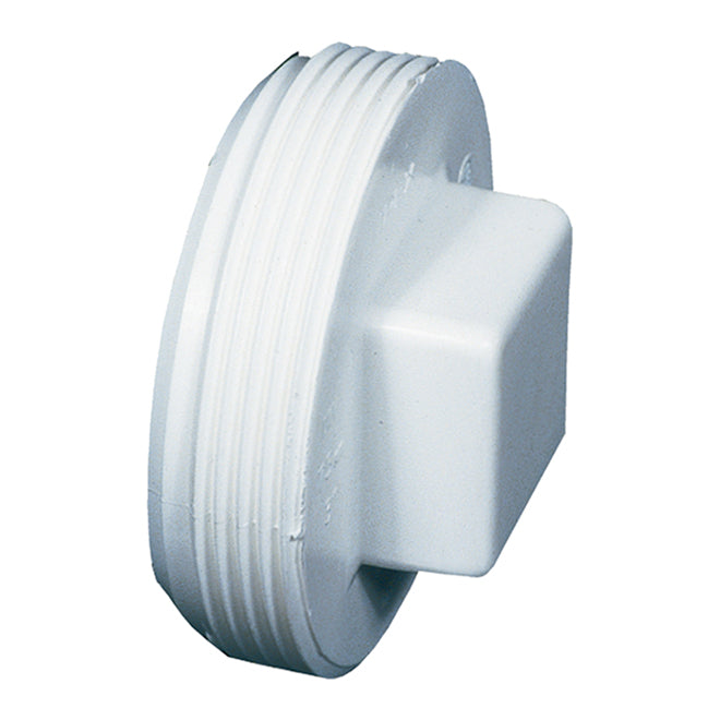 Ipex White PVC-BDS 3-in MPT Clean Out Plug - Each