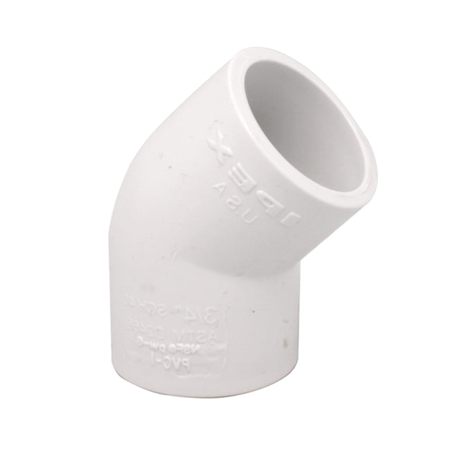 Ipex Schedule 40 PVC 45Â° 1/2-in Socket Elbow -