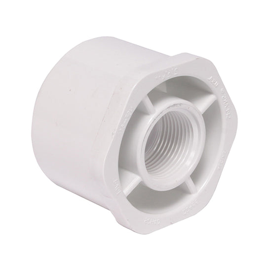 Ipex Schedule 40 PVC Spigot-FPT Reducing Sleeve - 3/4 x 1/2-in -