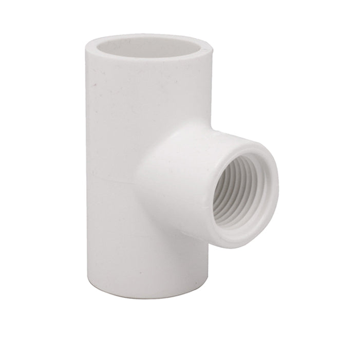 Ipex Schedule 40 PVC PVC FPT Reducing Tee of 0.75 x 0.75 x 0.5-in -