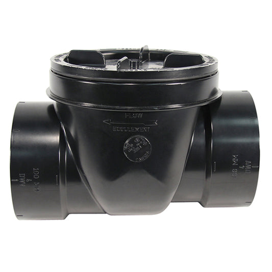 Ipex Black ABS Plastic 1 1/2-in Backwater Valve -