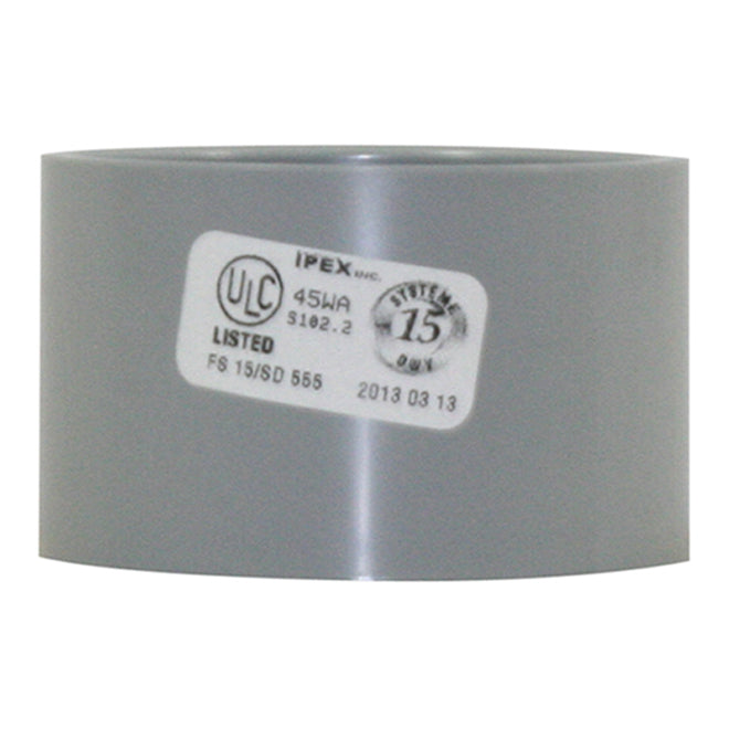 Ipex Grey PVC 2-in Diameter DWV Coupling -