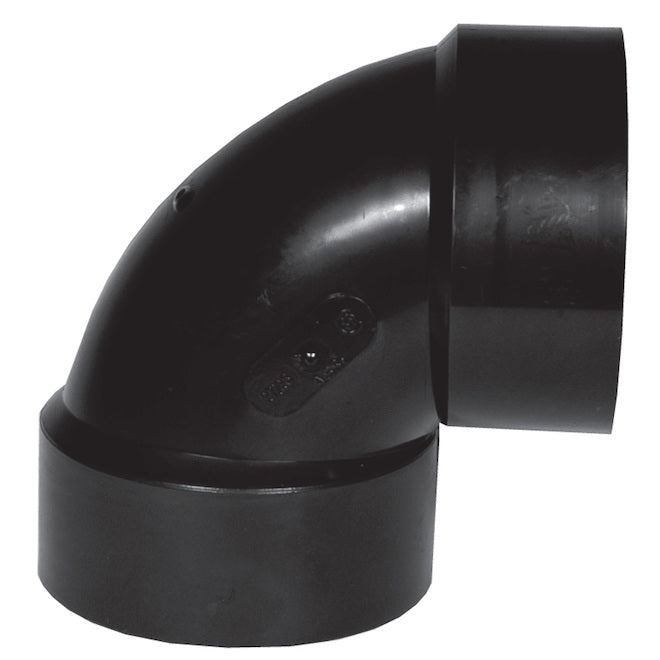 IPEX 1-1/2-in Black ABS plastic Vent Elbow -