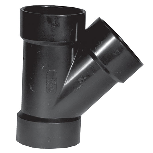 IPEX 3-in Black ABS HUB 45-degree Wye Hub Fitting -