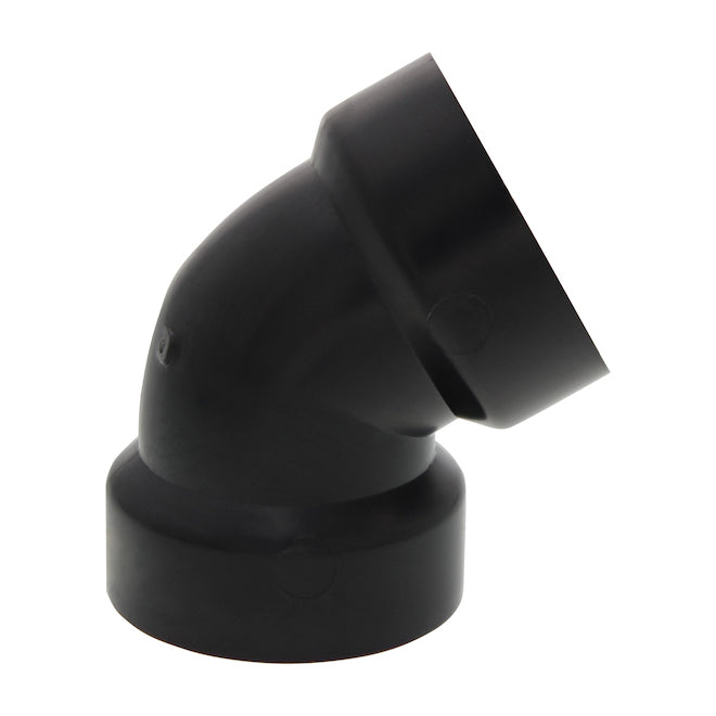 IPEX 1-1/2-in Black ABS 60Â° Hub Elbow -