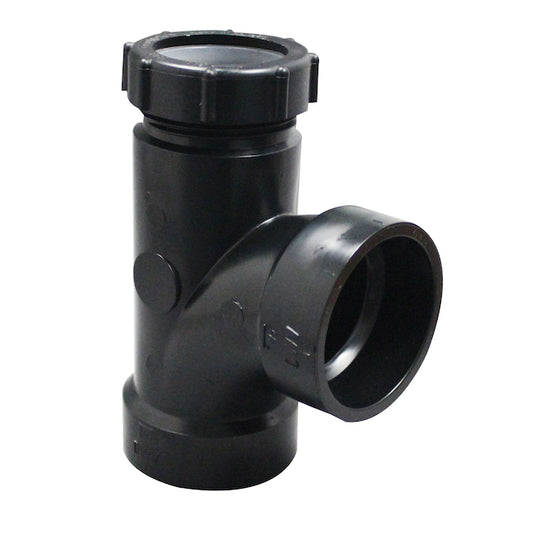 IPEX Black ABS-DWV 1.5-in Sanitary Tee Fitting with Trap Adapter - Hub x Slip Joint -