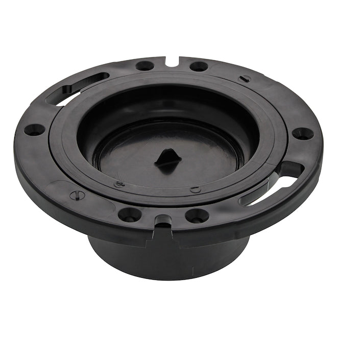 IPEX Black ABS Plastic Closet Flange with Test Plug -