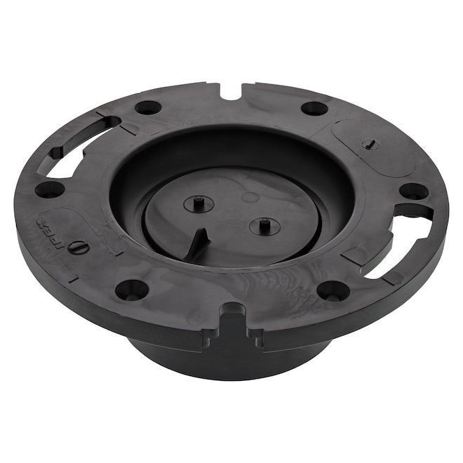 IPEX 4 x 3-in Black ABS Plastic Closet Flange with Test Plug -