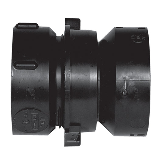 IPEX 1 1/2-in diameter Black ABS Plastic DWV Hub Union -