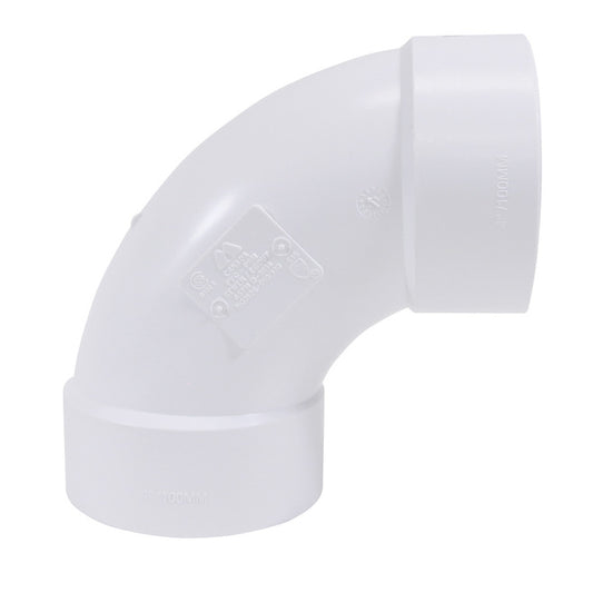 IPEX 4-in x 90Â° PVC-BDS Elbow (Hub) -