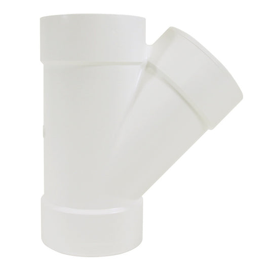 Ipex White PVC 4-in Hub Wye -