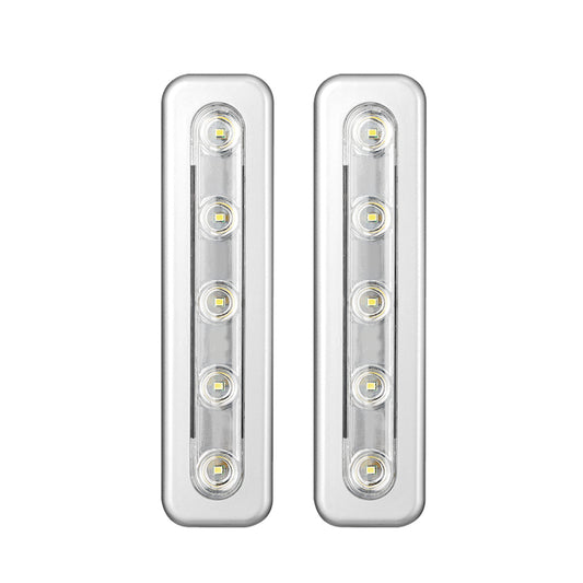 Globe 2-Pack LED Under-Cabinet Night Lights - LED - 7-in-